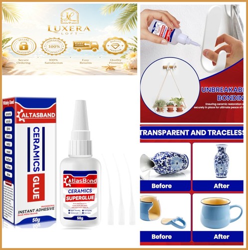 Ceramic glue clear - clear, safe