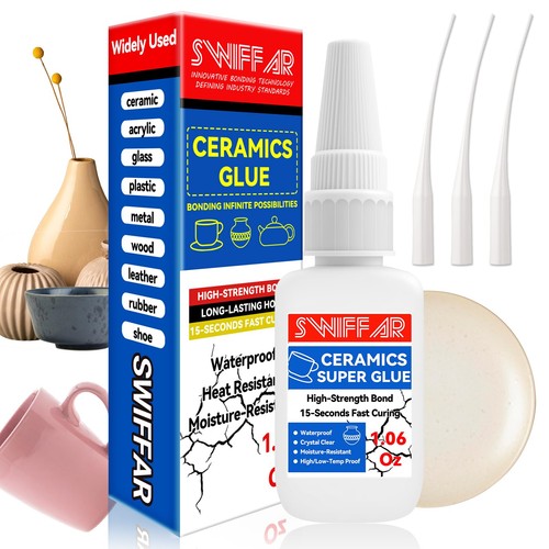 Clear ceramic glue repair kit - clear,