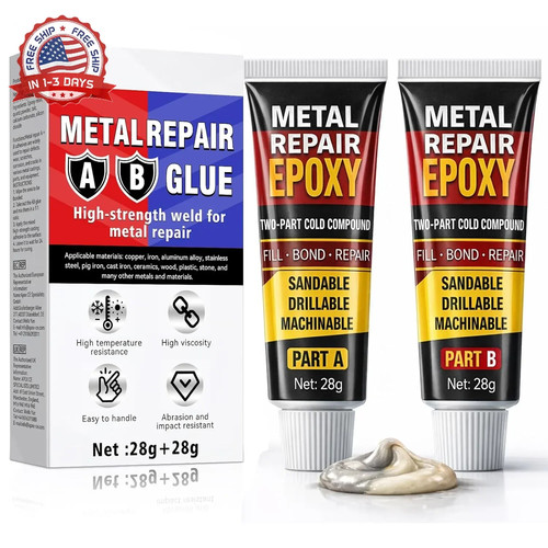 Metal repair glue part - metal,