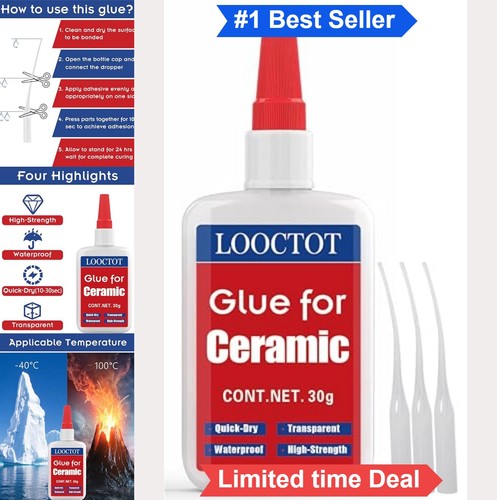 Ceramic glue 30g fast drying - ceramic,