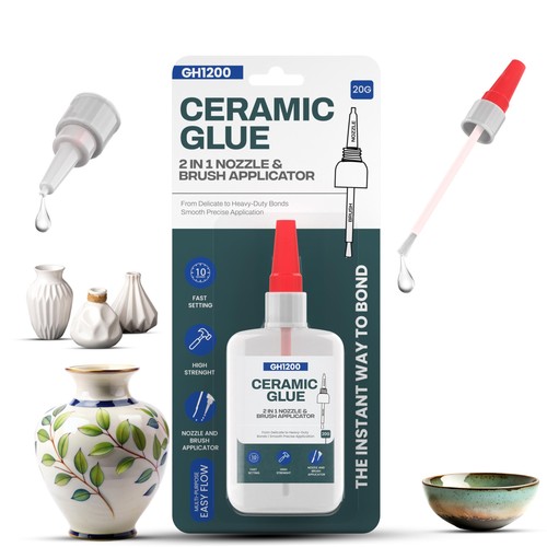 Ceramic glue repair - in,